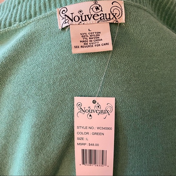 Mint Green Cardigan NWT - Picture 8 of 8
